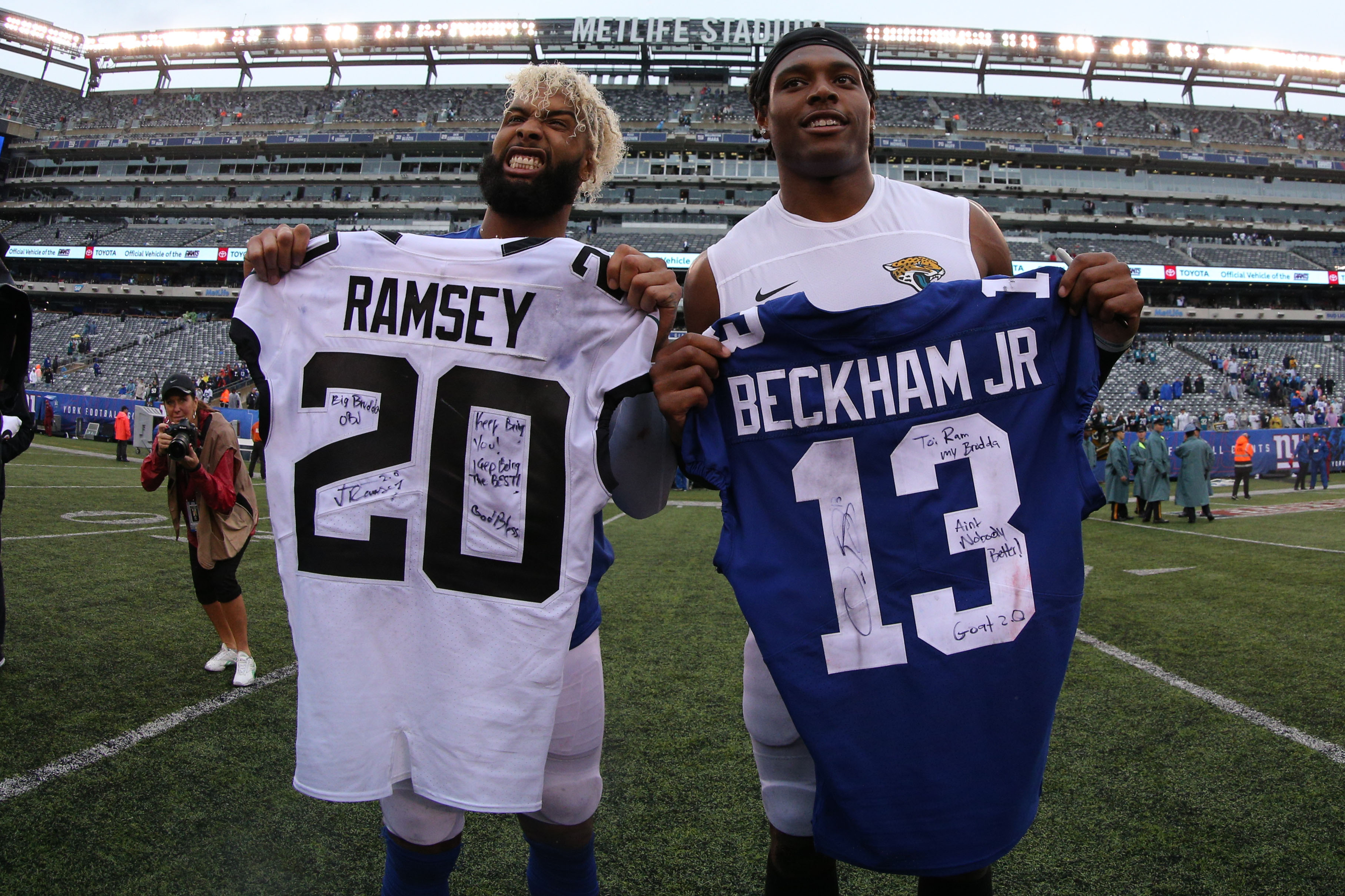 Jalen Ramsey wants Odell Beckham back, thinks he'll go to NYG or DAL
