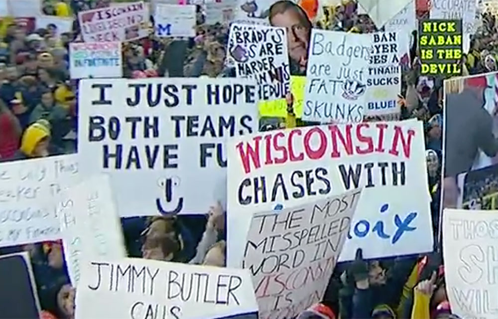 The Best College GameDay Signs From Ann Arbor