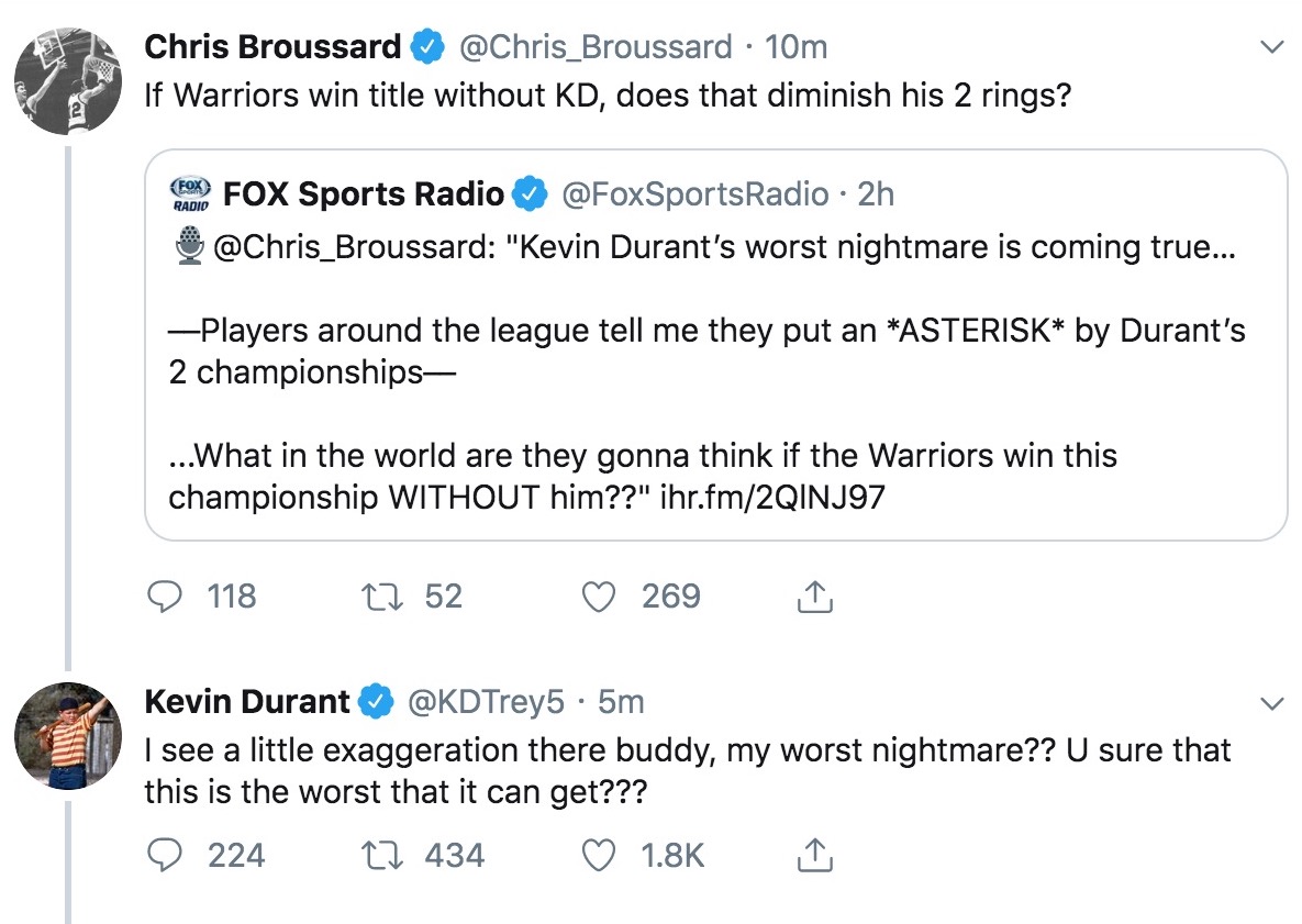Chris Broussard questions Warriors rings