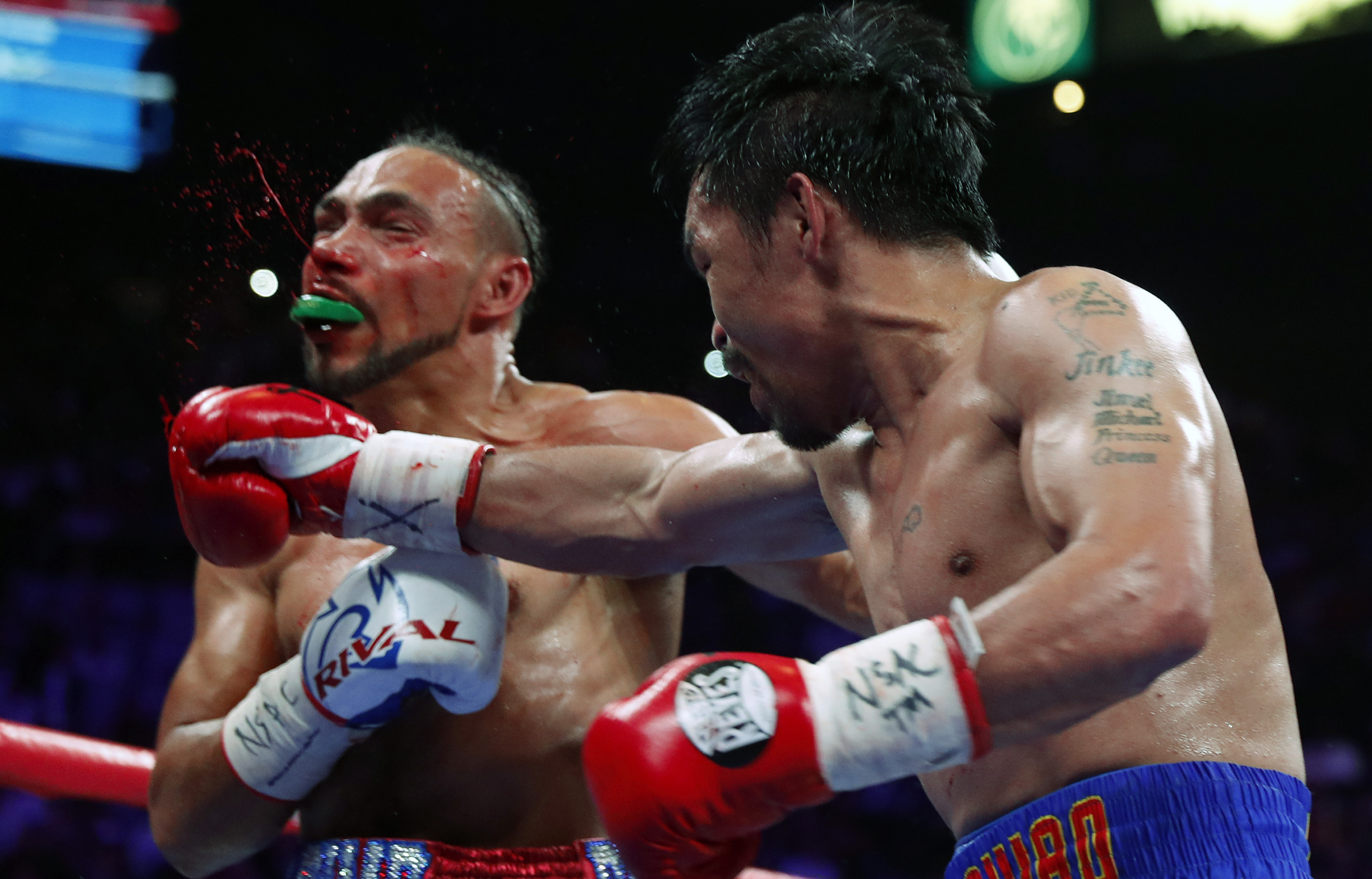 Manny Pacquiao vs. Keith Thurman This stunning photo sums up fight