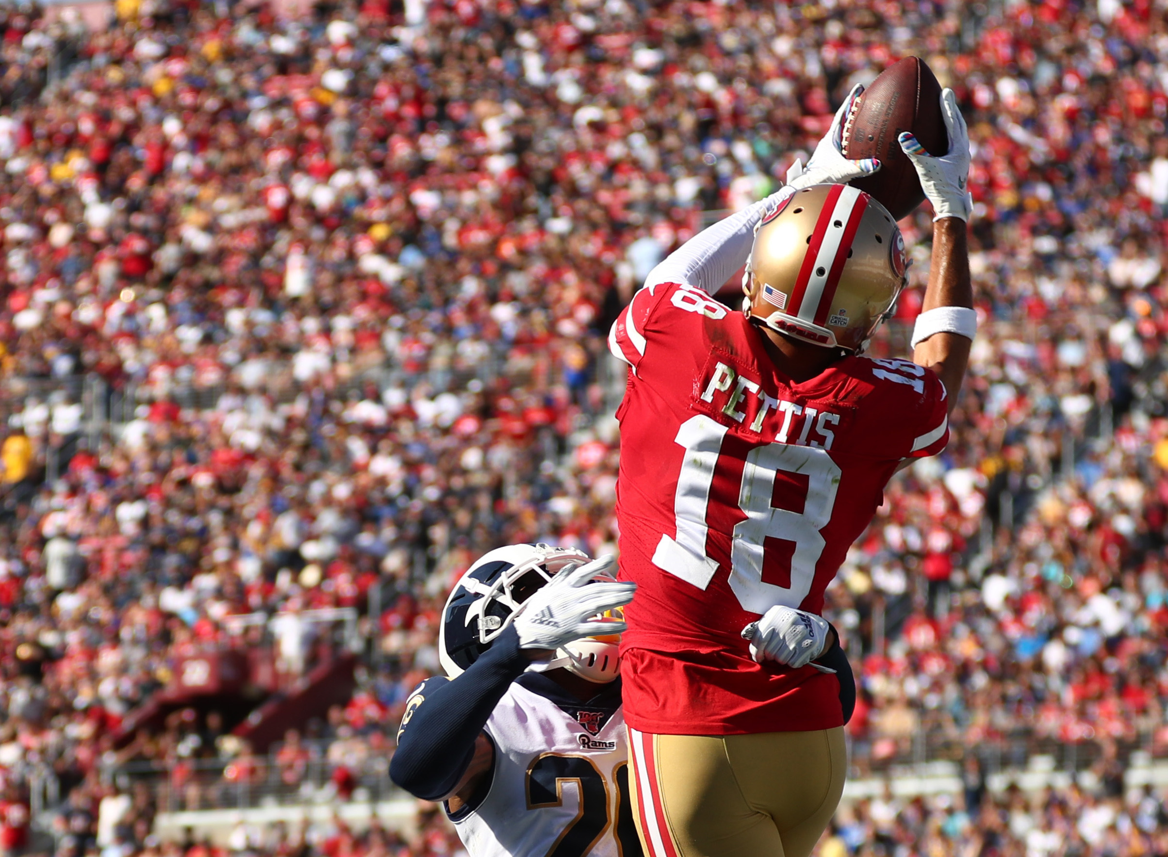 49ers get stunning fan support against Rams at LA Coliseum