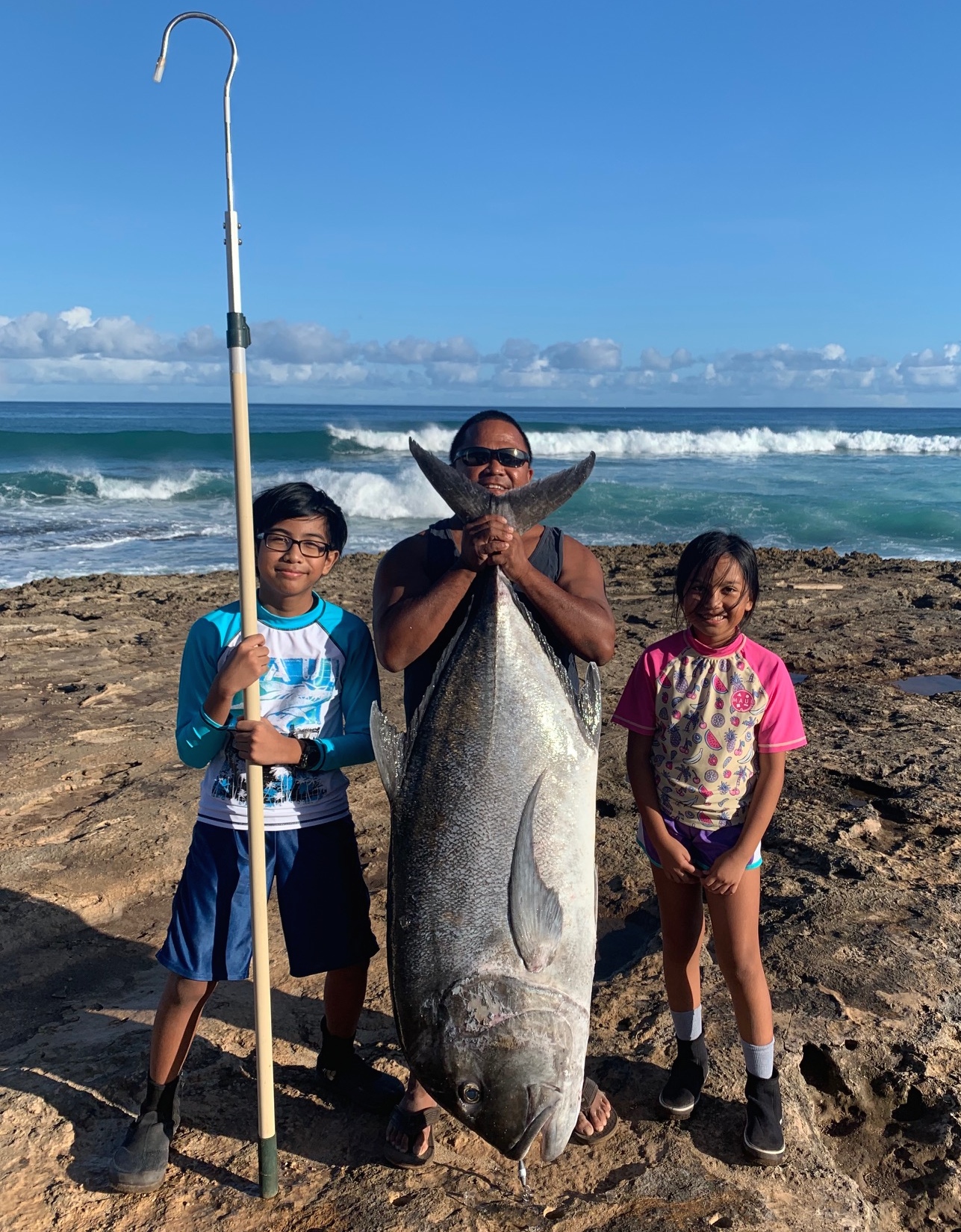 Hawaii angler lands rare giant ulua