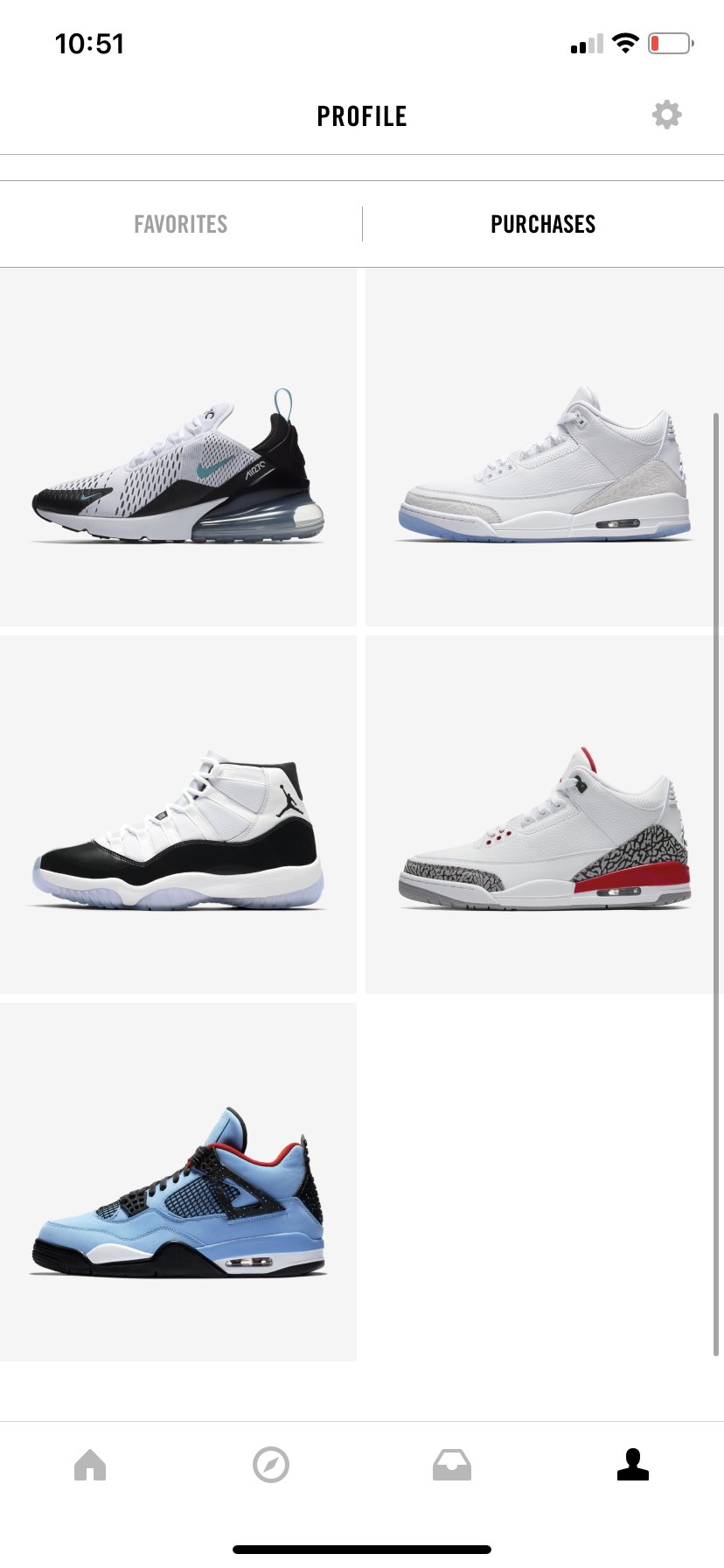 buying shoes on snkrs app