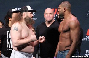 Roy Nelson and Alistair Overeem
