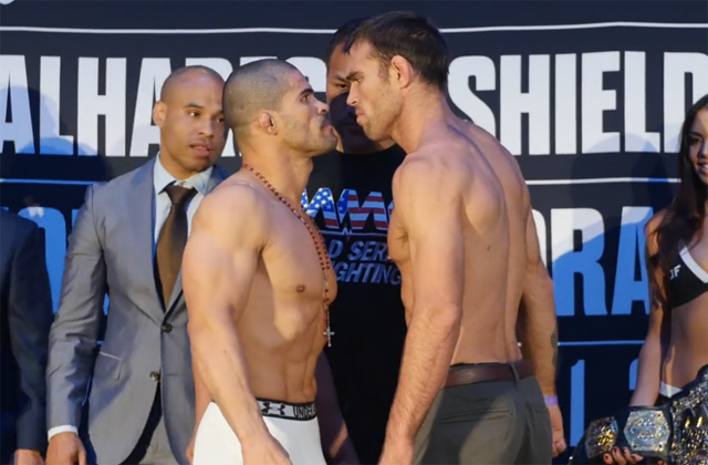 Rousimar Palhares and Jake Shields