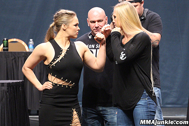 Ronda Rousey and Holly Holm