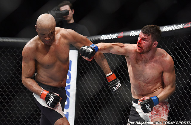 Anderson Silva and Michael Bisping