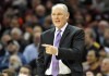 Feb 8, 2016; Cleveland, OH, USA; Sacramento Kings head coach George Karl reacts in the second quarter against the Cleveland Cavaliers at Quicken Loans Arena. Mandatory Credit: David Richard-USA TODAY Sports