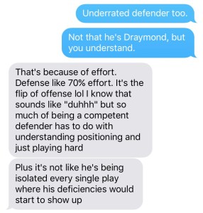 My Text Message Conversation With Nets Guard Spencer Dinwiddie While Watching Game 2 Of The Finals Hoopshype