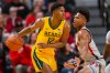 LUBBOCK, TEXAS - JANUARY 07: Guard Jared Butler #12 of the Baylor Bears handles the ball against guard Terrence Shannon #1 of the Texas Tech Red Raiders during the first half of the college basketball game on January 07, 2020 at United Supermarkets Arena in Lubbock, Texas. 