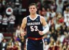 Jan 30, 2020; Santa Clara, California, USA; Gonzaga Bulldogs forward Corey Kispert (53) during the first half against the Santa Clara Broncos at Leavey Center. Mandatory Credit: