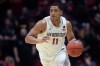 Feb 11, 2020; San Diego, California, USA; San Diego State Aztecs forward Matt Mitchell (11) dribbles during the second half against the New Mexico Lobos at Viejas Arena. Mandatory Credit: 