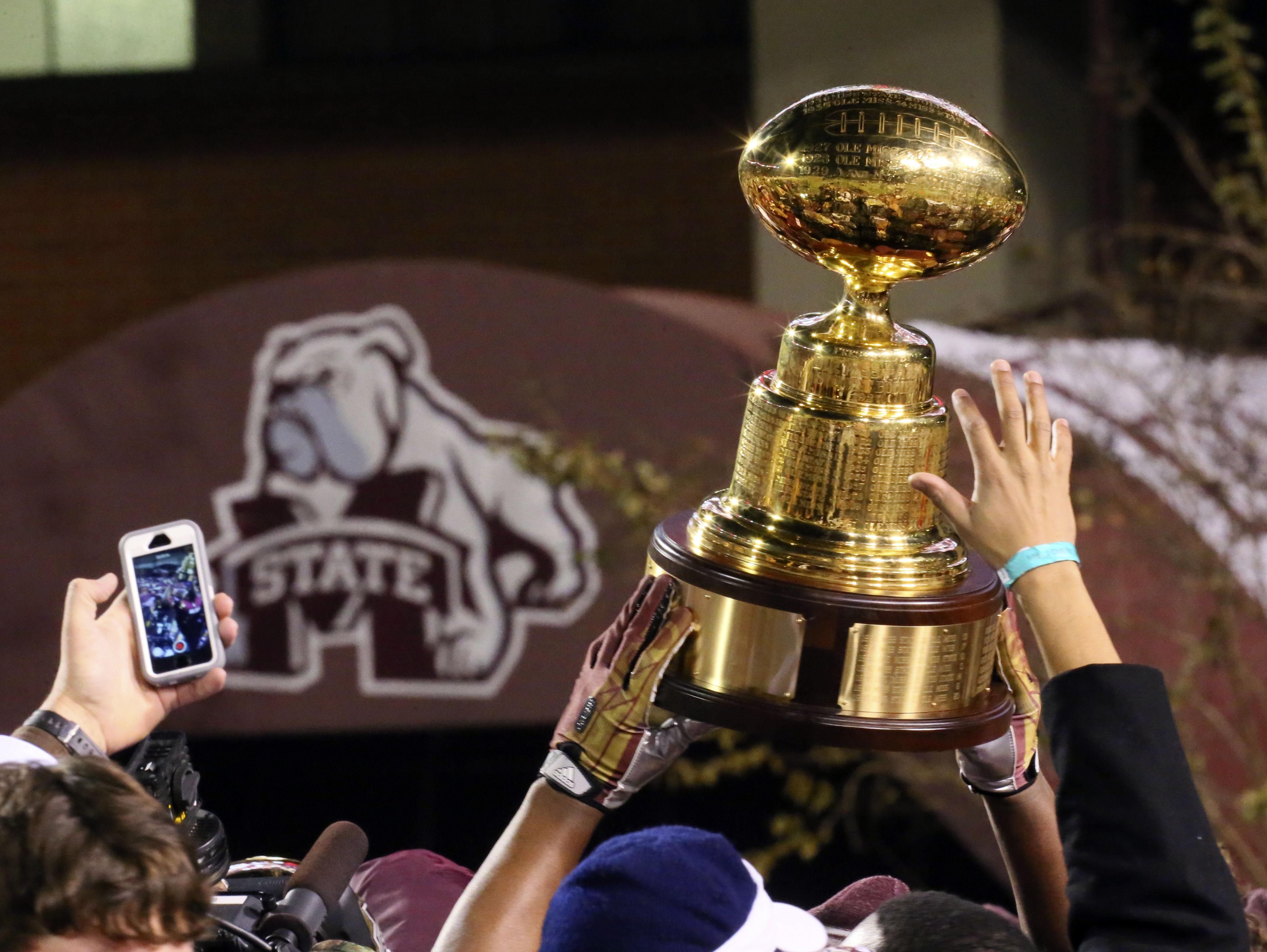 MSU’s seniors motivated to win back Egg Bowl trophy | USA TODAY Sports