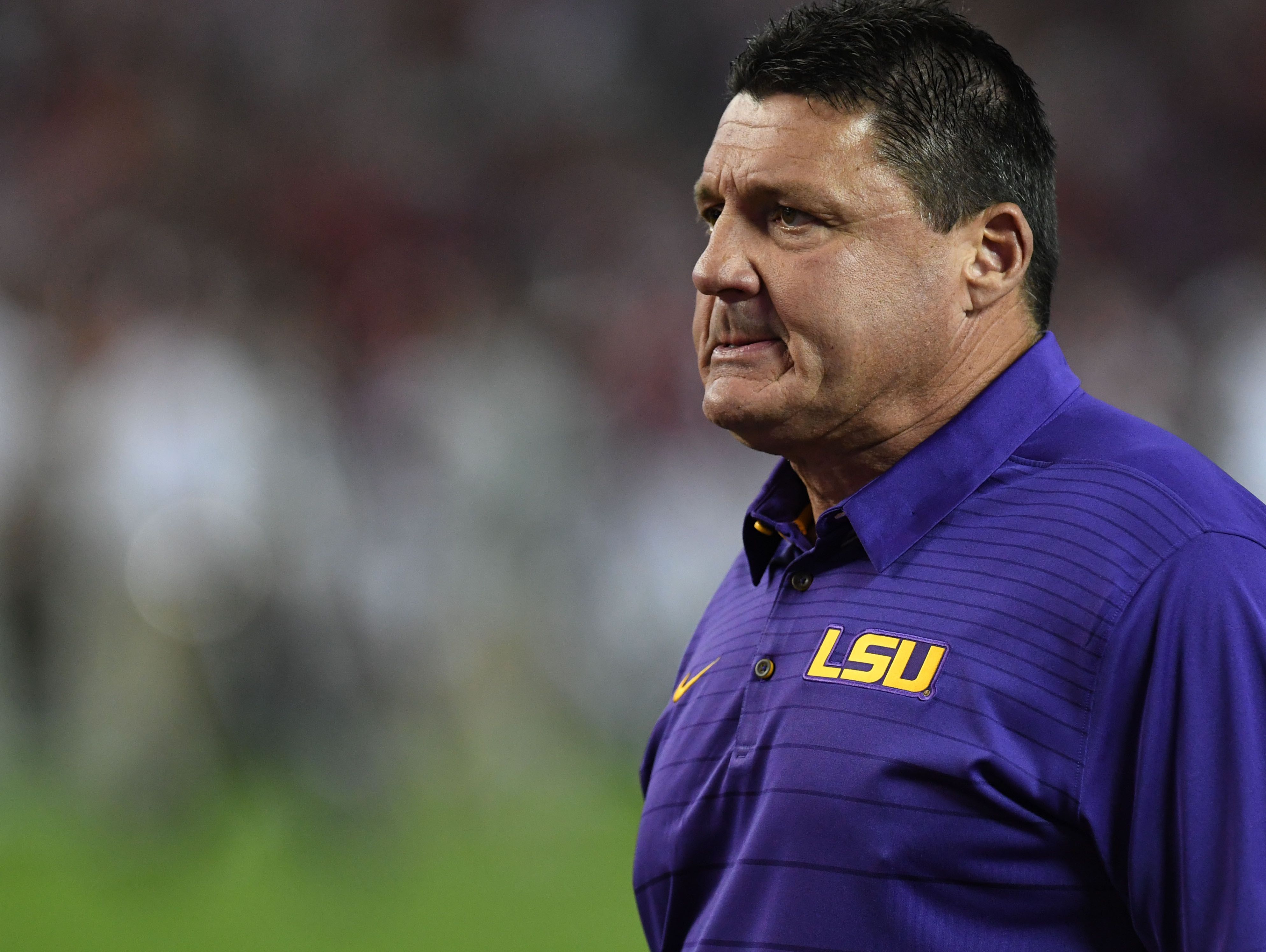 What advice LSU football coach Ed Orgeron, the interim master, has for Brady Hoke at Tennessee