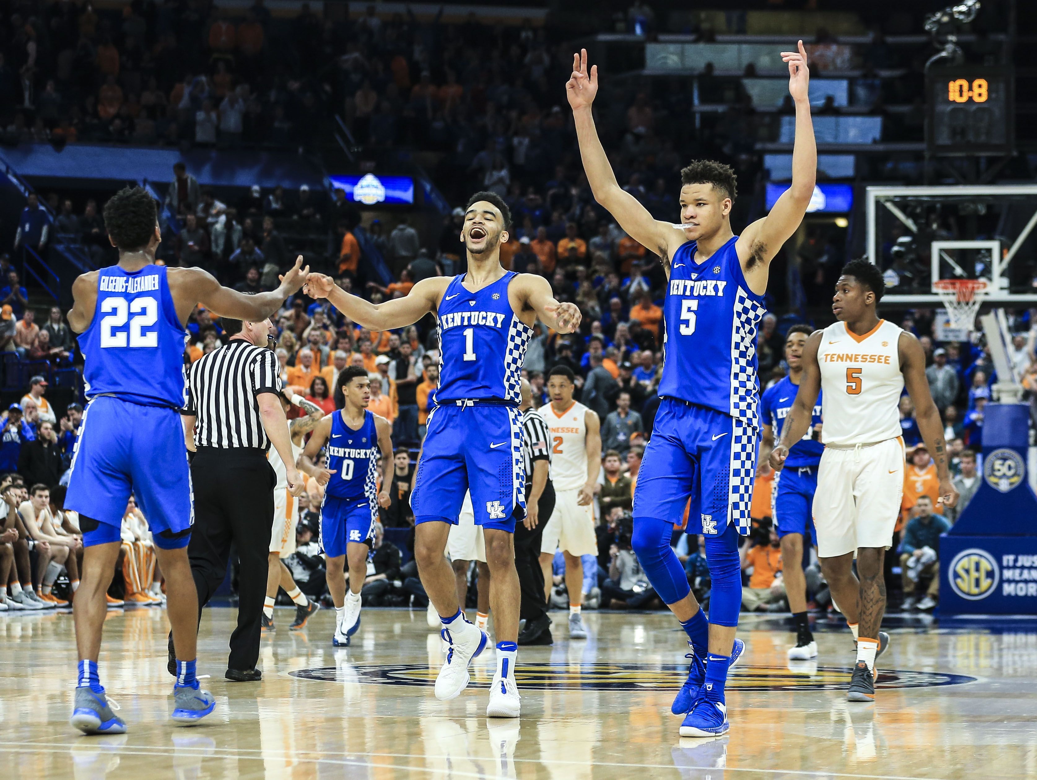 Kentucky basketball knocks out Tennessee to claim fourthstraight SEC