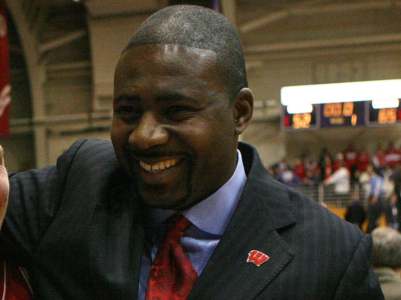 Wisconsin assistant coach Howard Moore, burned in car