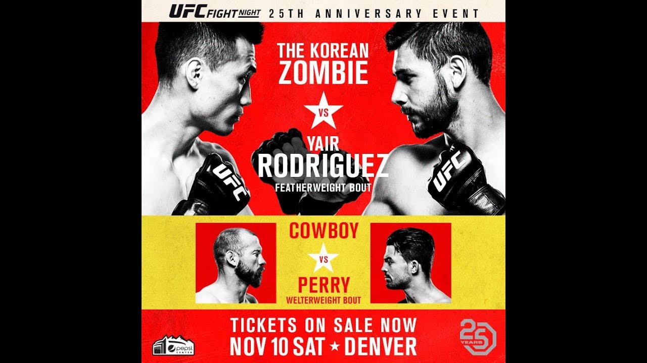 UFC Fight Night: Korean Zombie vs Rodriguez Fighter Salaries, Incentive Pay, Attendance & Gate