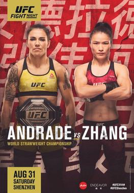 UFC Fight Night: Andrade vs Zhang Fight Card
