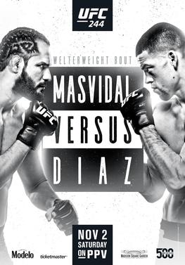 UFC 244: Masvidal vs Diaz Fight Card