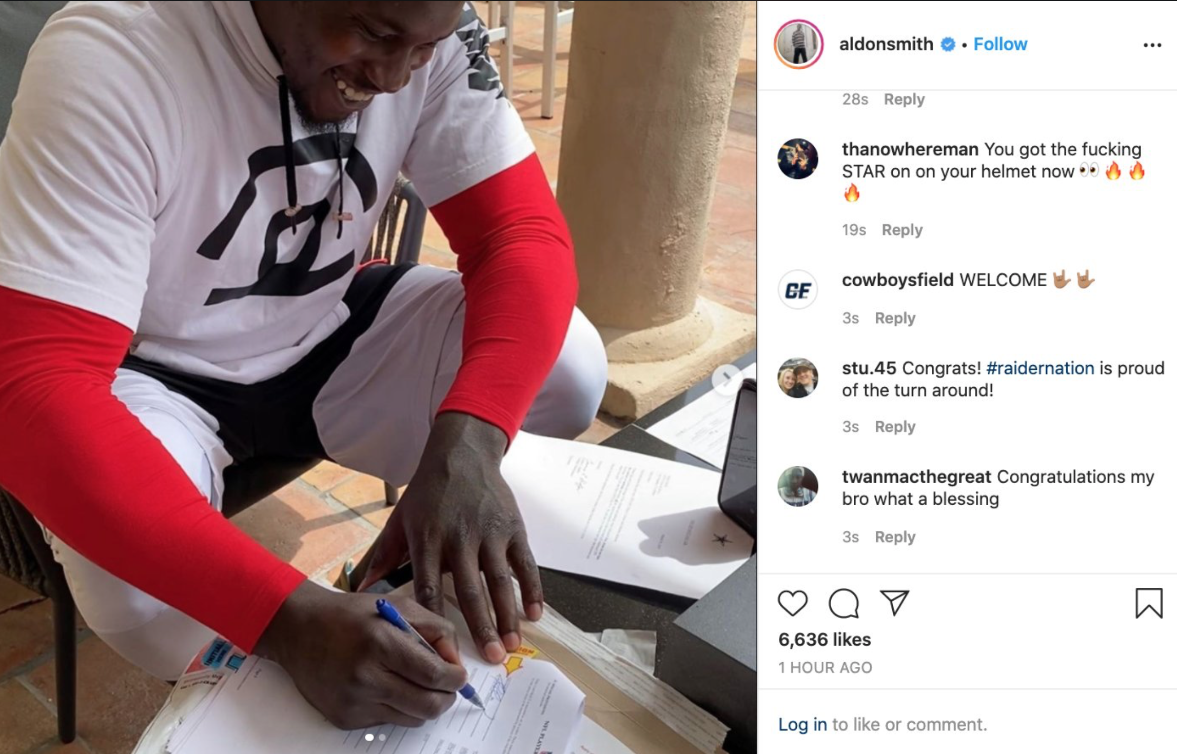 Aldon Smith reacts to Cowboys signing, possible return to NFL