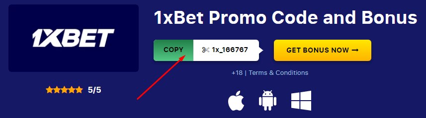 Sports betting in India with 1xbet