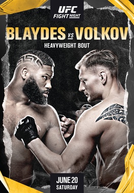 UFC Fight Night: Blaydes vs Volkov Fight Card