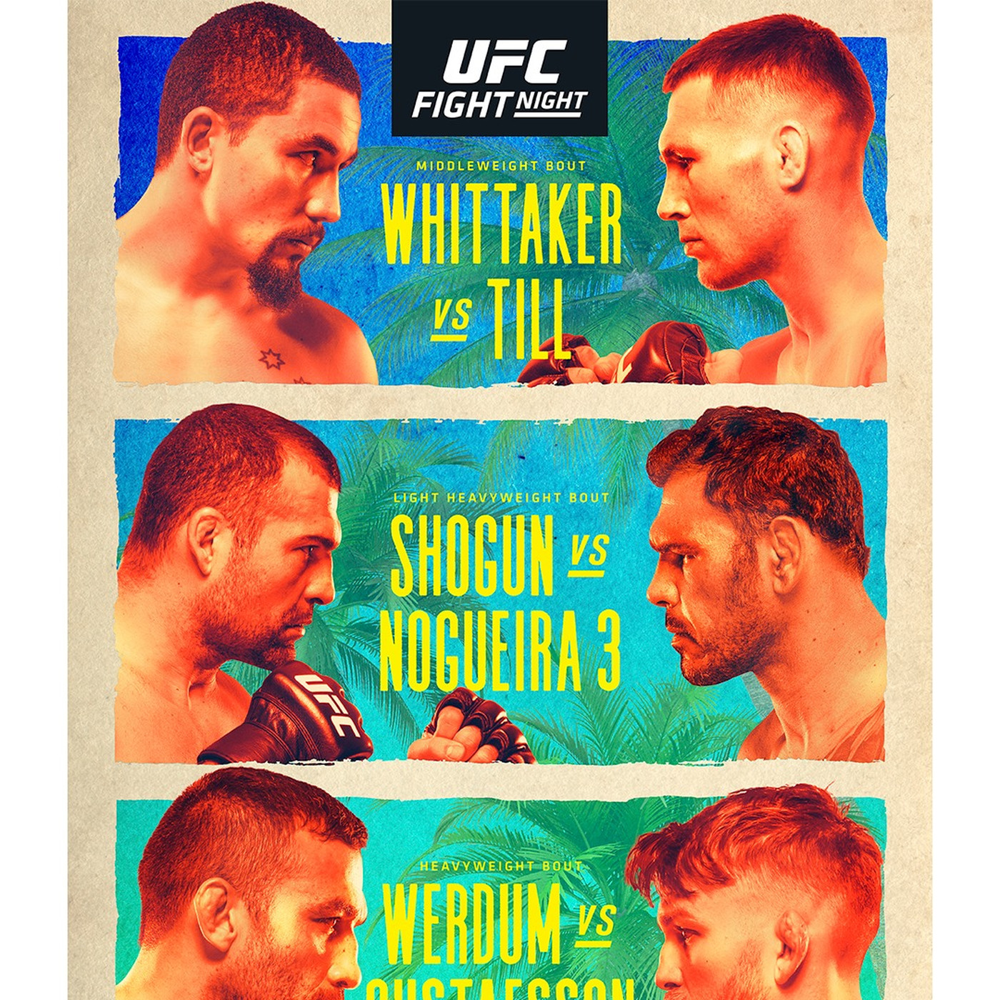 UFC Fight Night: Whittaker vs Till Fight Card