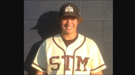 Michael Chavis (1) of Sprayberry High School in Marietta, Georgia playing  for the Atlanta Braves scout