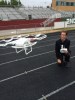 A group of programming students at Green Hope (Cary, N.C.) used a drone to live-stream the football game between Green Hope and Middle Creek (Apex, N.C.). It is believed to be the first such instance in the nation. | Photo courtesy of Christopher Gaw