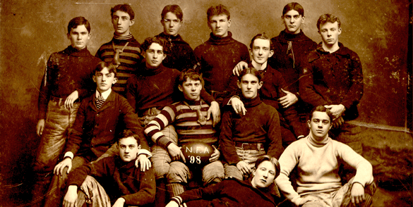 The Norwich Free Academy football team, circa 1898 — Norwich Free Academy