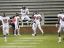 Hoover wide receiver Quincy Cox celebrates with Hoover running back Bradrick Shaw after scoring a touchdown during the Class 7A state championship game (Photo: , Albert Cesare / Montgomery Advertiser)