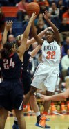 Blackman's Crystal Dangerfield shoots against Oakland in the second half. (Photo: John Gillis, Mufresboro Daily News Journal)