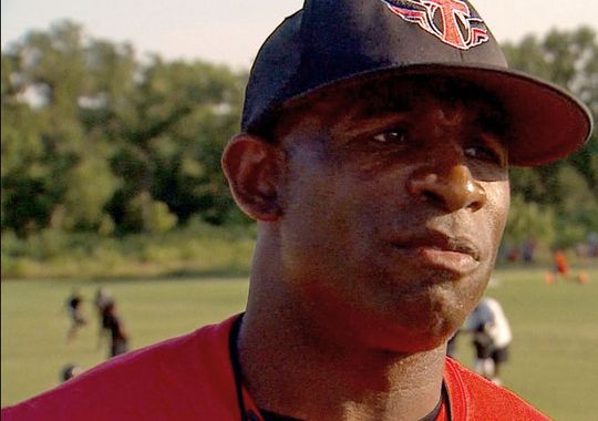Deion Sanders blamed his Prime Prep Academy co-founder, D.L. Wallace, for a decision by state regulators to revoke the school's charter.(Photo: WFAA)