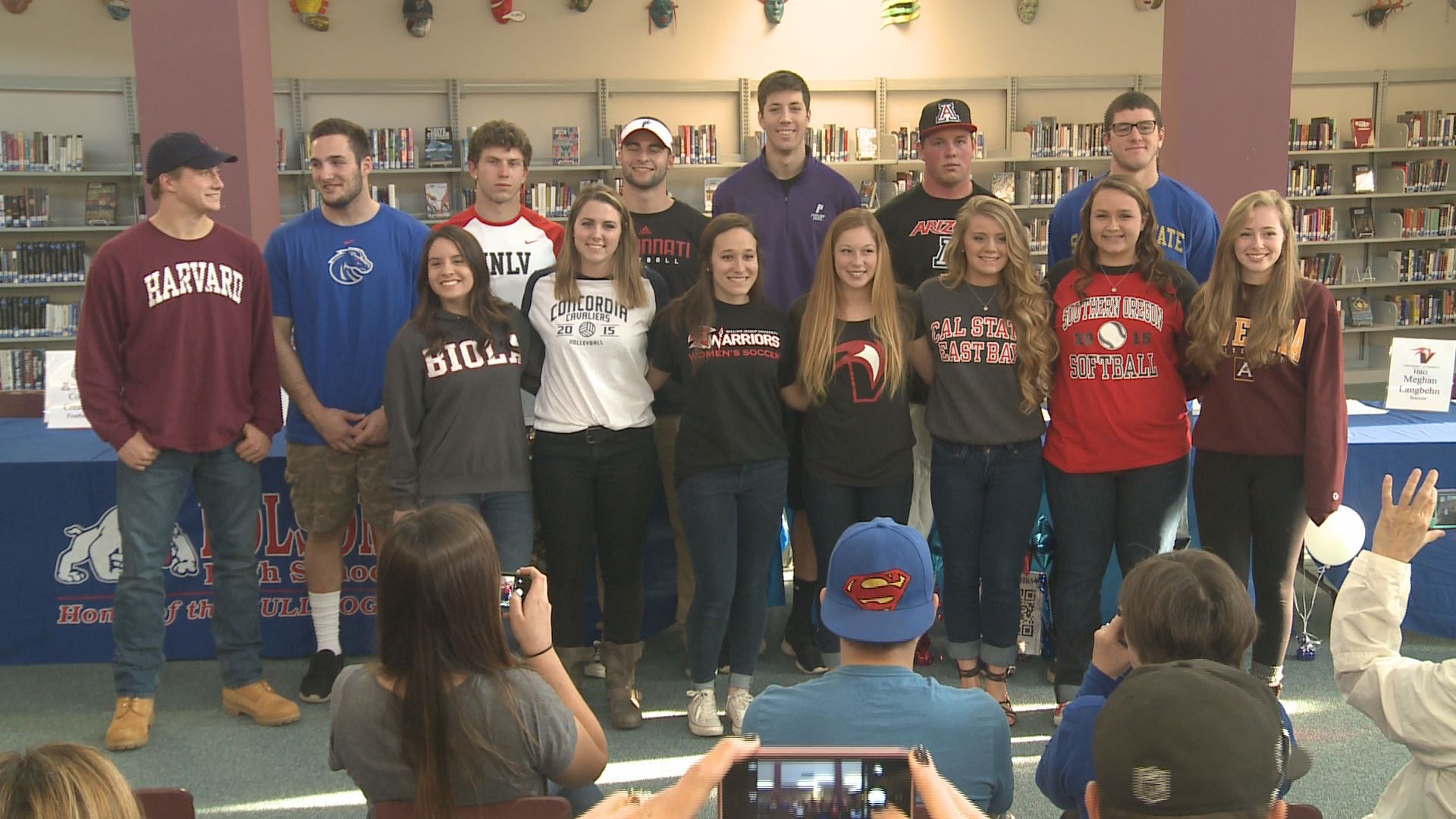 Fifteen Folsom High School student athletes signed letters of intent on National Signing Day 2015 