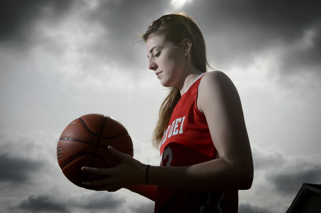 Connecticut signee Katie Lou Samuelson, did not play in the Jordan Brand Classic because of a sore elbow. Photo by Photo by Kelvin Kuo, USA TODAY Sports