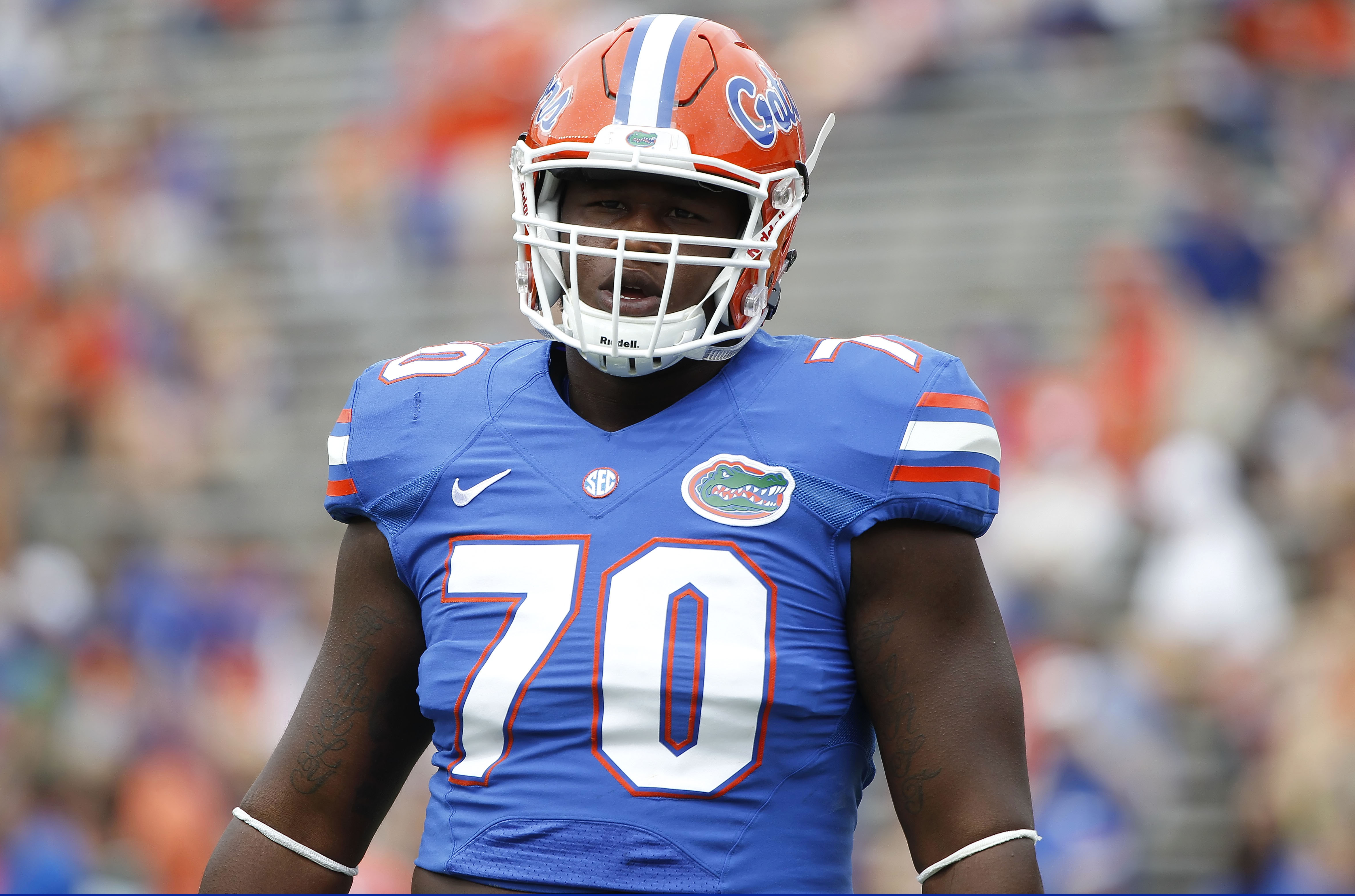 Florida starting OT D.J. Humphries to miss 2-4 weeks 