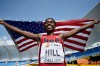 Candace Hill won the 100 and 200 meters at the IAAF World Youth Championships, (Photo by Buda Mendes, Getty Images)