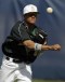Brito High School boys baseball team plays American High at Americans's baseball field. Brito's shortstop Manny Machado throws to first base for an out. on April 6, 2010. ' [Via MerlinFTP Drop]  XXX BRITO07 UMTENNIS MHS ADD.JPG MHS USA AL DIAZ