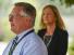 PSD Superintendent Sandra Smyser looks on as Fossil Ridge Principal Will Allen speaks Thursday. The football team will not be allowed to place military names on the backs of its jerseys. (Photo: Erin Hull/Coloradoan)