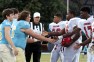 Pulaski Academy and Jennings players shake hands before Friday night's game. (Photo: Sheldon Smith)