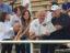 Dallas Cowboys owner Jerry Jones and son Stephen take in #txhsfb to watch John Stephen Jones at Highland Park.