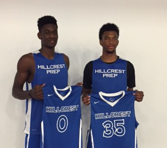 DeAndre Ayton (left) and Marvin Bagley will be teammates at Hillcrest Hoops in Arizona (Photo: Hillcrest Hoops)