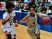 Olive Branch guard Mahogany Vaught, right, drives around Harrison Central's Jazzmun Holmes.