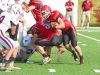 Riverheads' Landon Diehl slips out from behind a teammate as he runs the football during the Group 1A football championship in Salem on Saturday, Dec. 12, 2015. Riverheads lost to Galax 7-6.