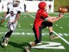 Riverheads' Tyler Smith works his fingers to come away with a 43-yard pass completion and will run the ball down to the 4 yard line during the Group 1A football championship in Salem on Saturday, Dec. 12, 2015. Riverheads lost to Galax 7-6.