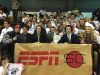 Colts Neck student section at a boys basketball game