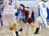 Stuarts Draft's Deborah Black moves the ball as she looks for an opening during a basketball game played in Fort Defiance on Friday, Dec. 11, 2015.