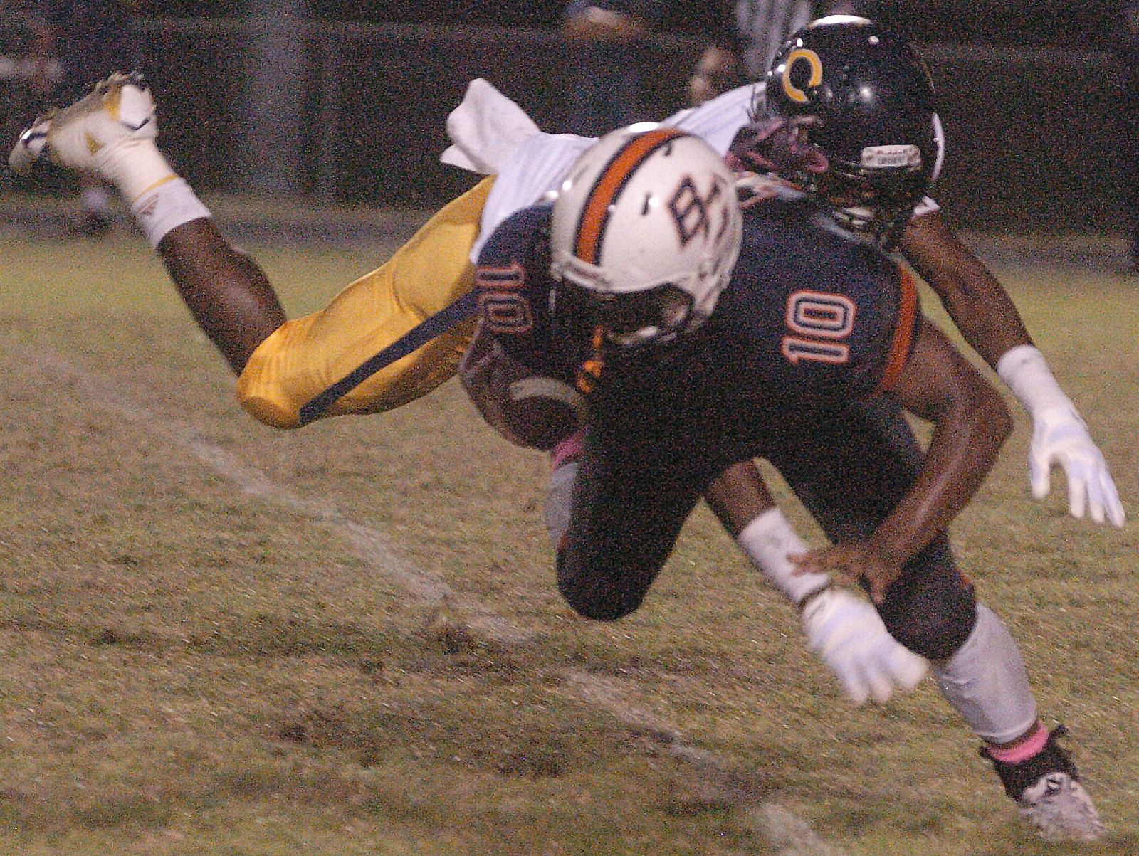 Action between Beau Chene High School and Carencro High School Thursday night.