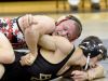 Riverheads' Garret Shultz (top) wrestles Buffalo Gap's Josh Stagner in a 145-pound weight class during the Bison Wrestling Quad in Swoope on Wednesday, Jan. 6, 2016. Shultz won the match.