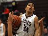 Stuarts Draft's #22, Antonio Ruiz Haynes drives to the basket against Luray's #00, Trea Atkins. Ruiz Hanes was called for a charge on the play in the second quarter at Stuart Draft High School during their boys basketball game Monday, Jan. 11, 2016